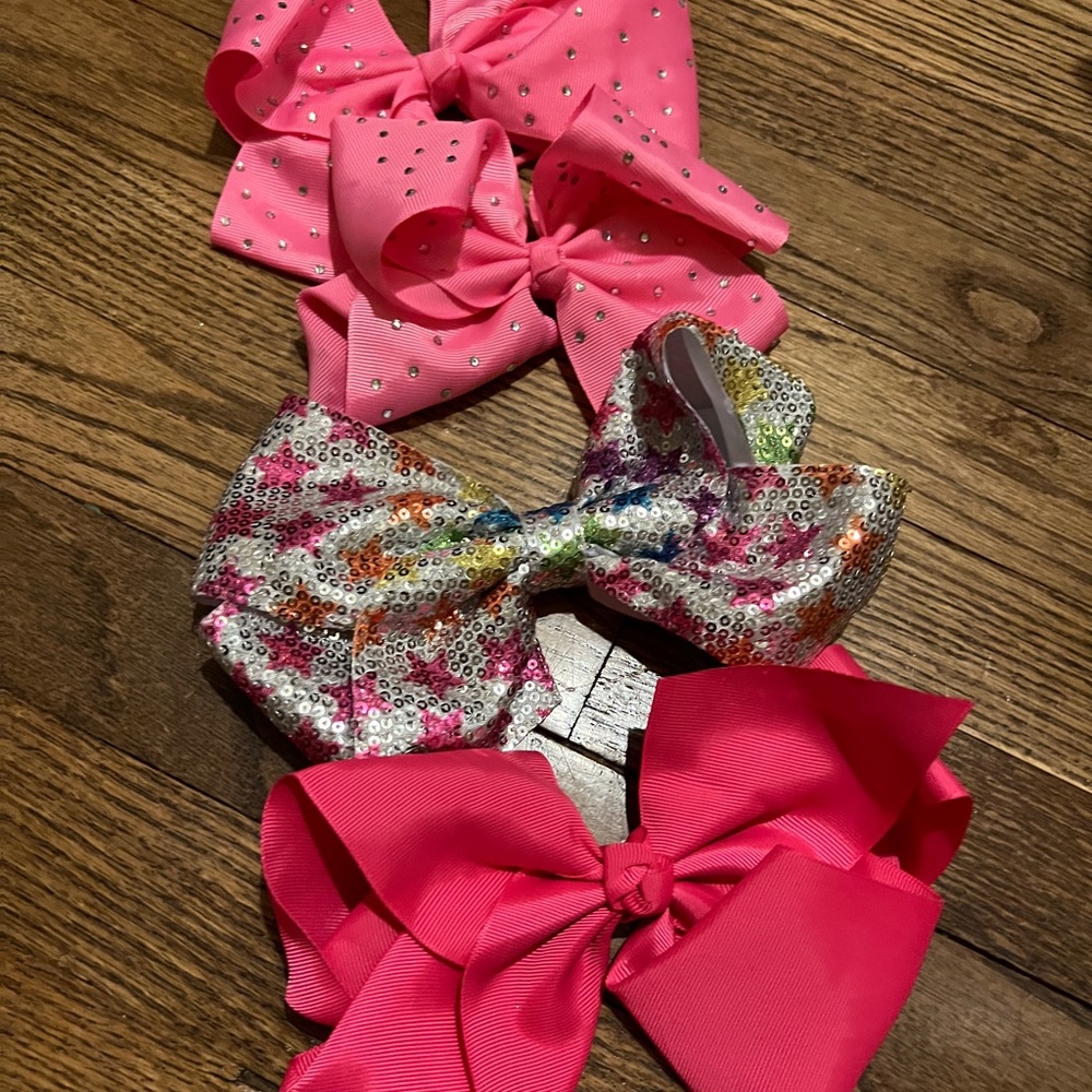 set of 4 girls hair bows